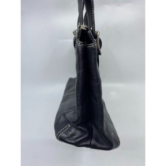 Coach Black Medium Leather Handbag - Picture 3 of 10